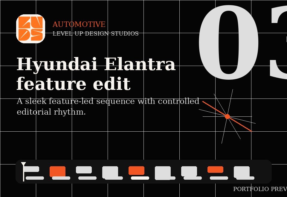 Hyundai Elantra commercial edit — sleek automotive frame